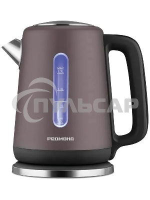 Чайник электрический Redmond KM238 1.7 л, 2200 Вт, серо-коричневый