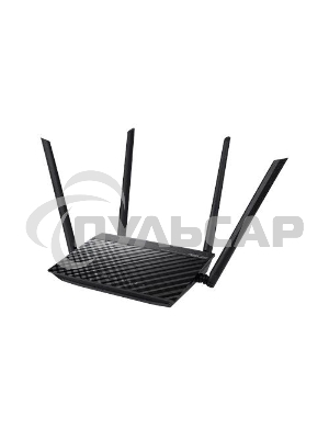 Маршрутизатор беспроводной Asus RT-AC1200 10/100BASE-TX черный (Dual Band)