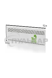 Конвектор ENSTO FinnHeat MINI EPHBMM10PR белый, 1000 Вт, 16 м2, механический термостат