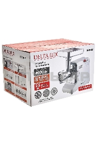 Мясорубка электрическая DELTA LUX DE-604M белый
