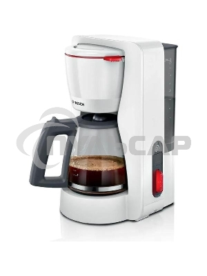 Кофеварка капельная Bosch TKA3M131 белый, исп. кофе - молотый, 1.4 л, 1200 Вт.