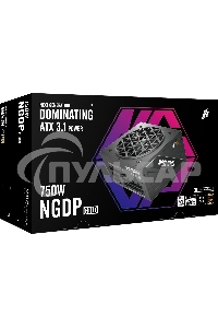 Блок питания 1STPLAYER NGDP Gold 750W, 750Вт, 80 PLUS Gold, 120мм, модульный, черный