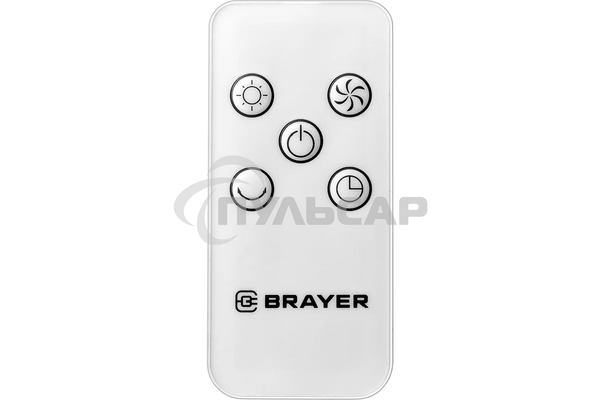 Колонный вентилятор BRAYER BR4957, эл.упр.,пульт ДУ,вращение,мощ-ть60Вт, LED дисплей, 3 скор.Таймер