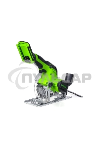 Циркулярная пила аккумуляторная GreenWorks G24MCS 24В, бесщеточная, без АКБ и ЗУ (1501207)