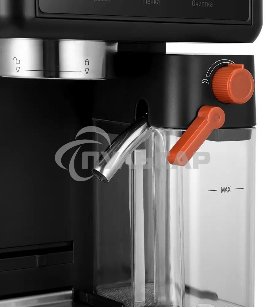 Кофеварка рожковая Kitfort КТ-7554 черный, исп. кофе - молотый, 1 л, 1350 Вт, 20 бар