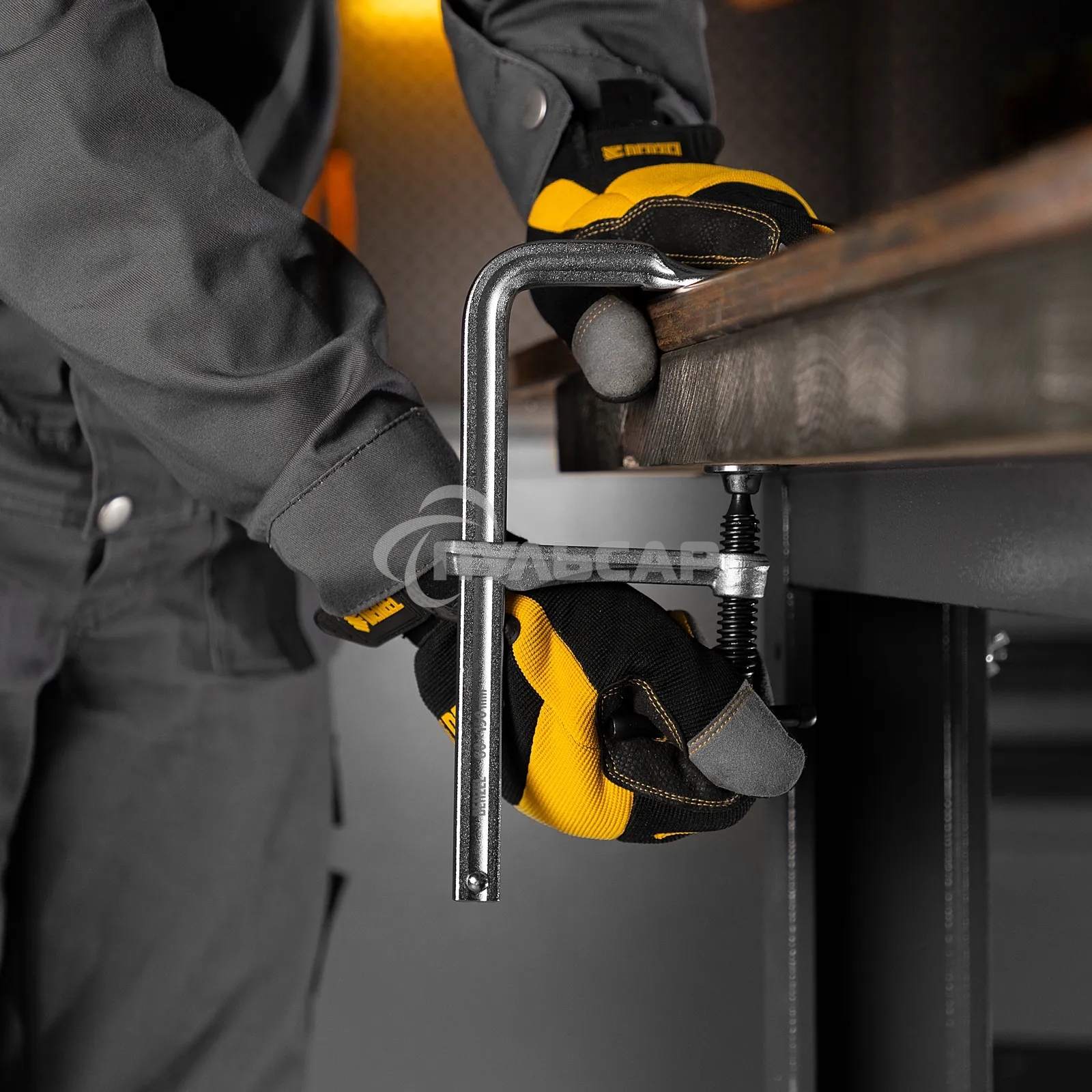 Струбцина Denzel F-образная, 80x200 мм, кованая