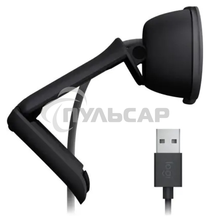 Веб-камера Logitech HD Webcam Brio 90 графитовый 2Mpix (1920x1080) USB 2.0 с микрофоном (960-001581)