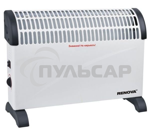 Конвектор Renova CR2008-3BS2 белый, 2000 Вт, 20 м2, термостат