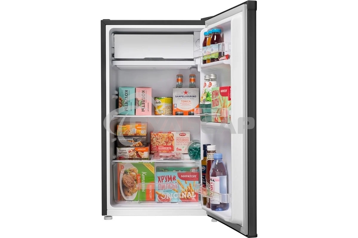 Холодильник Maunfeld MFF83B черный мат. однокамерный 85л