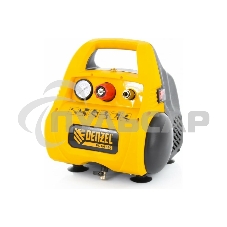 Компрессор Denzel РС 1/6-180поршневой безмасляный, 1100 Вт, 180л/мин, 8 бар