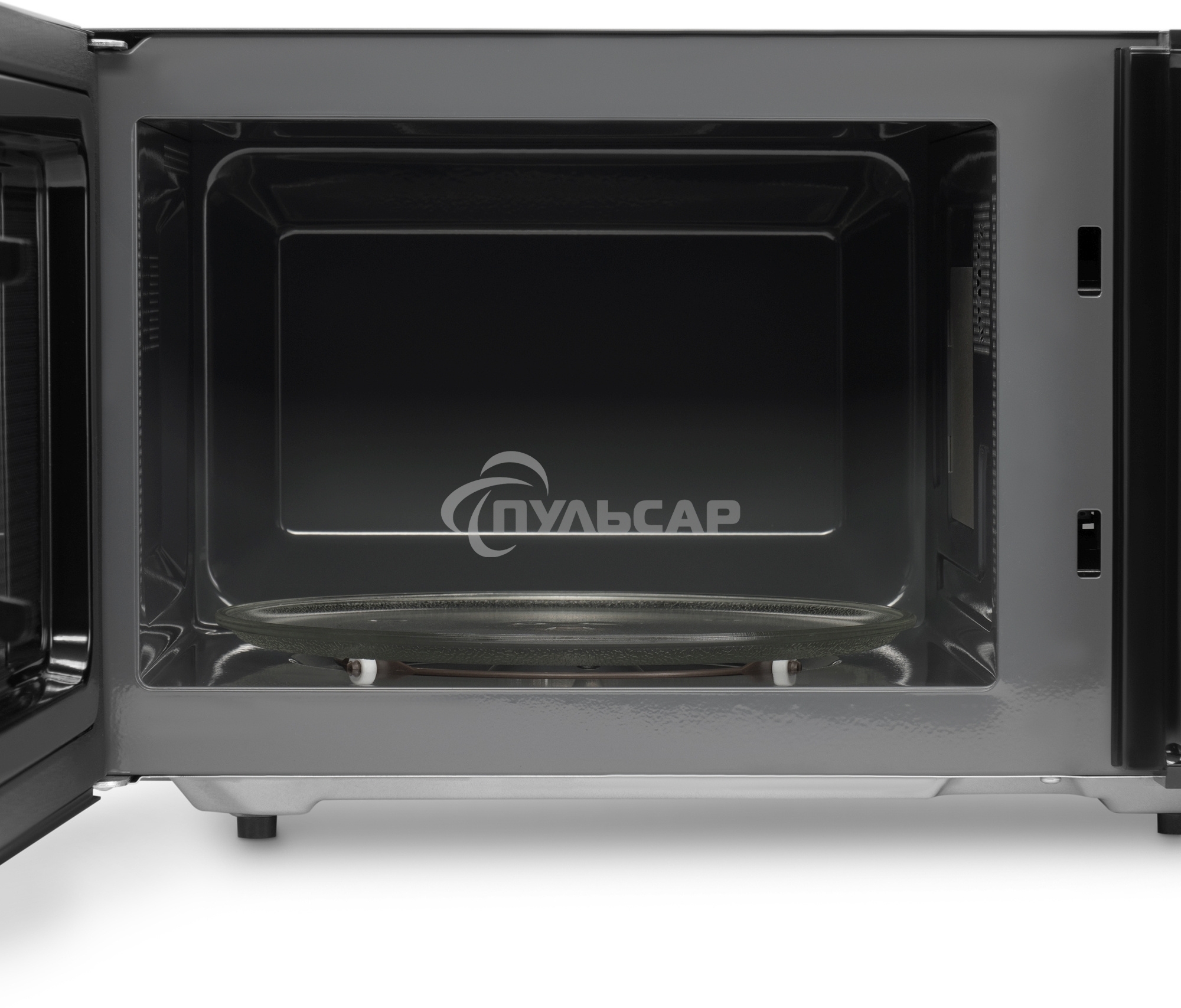 Микроволновая печь Hyundai HYM-D3009 нержавеющая сталь 23л 800Вт кнопки, поворотный механизм