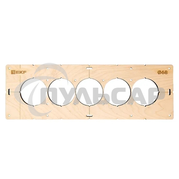 Шаблон для подрозетников EKF Expert sh-d68-5 c 5 отверстиями d 68 мм