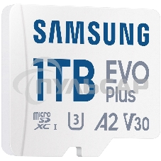 Флеш карта Samsung EVO Plus MicroSDXC MB-MC1T0SA/KR 1Tb A2 U3 V30 +SD Adapter