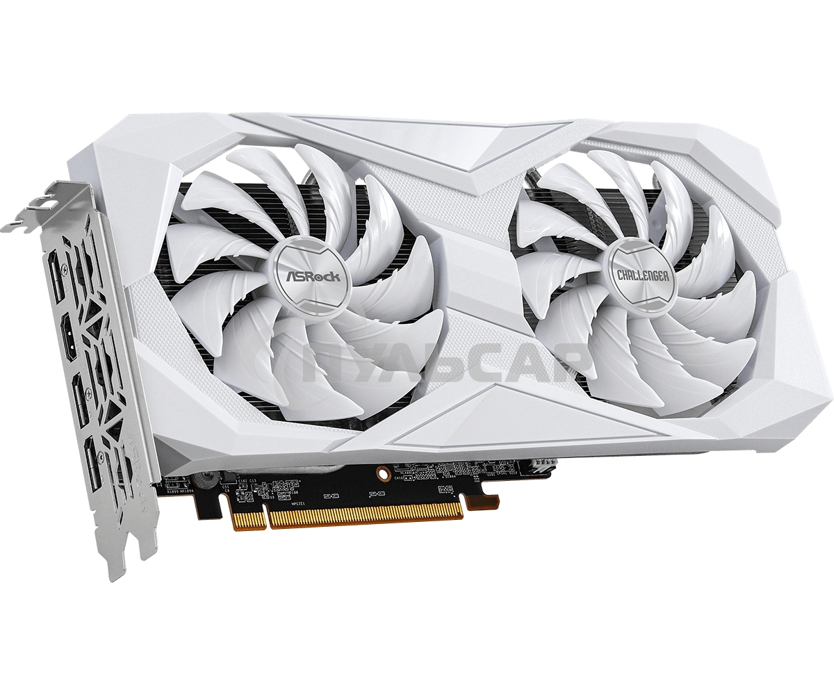 Видеокарта ASRock RX6600 Challenger белый 8Gb AMD Radeon RX 6600 8Gb 128bit GDDR6 1626/14000 HDMIx1 DPx3 HDCP Ret