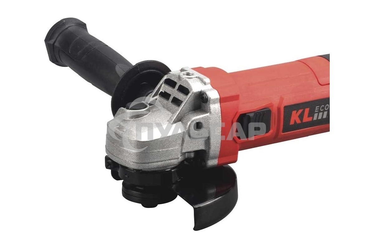 Шлифовальная машина угловая (болгарка) KLECO KE75115AT 750 Вт (115мм, сеть, защитн кожух, рукоять, ключ, запасн угол. щетка)