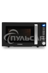 Микроволновая печь Hyundai HYM-D3034 черный/хром 20л 700Вт кнопки, поворотный механизм