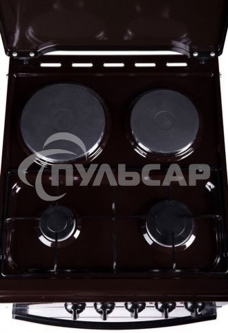 Плита комбинированная Flama RK 2211 B черный, конфорок 2 газовых и 2 электрических, духовка 50 л, 50 см x 85 см x 60 см