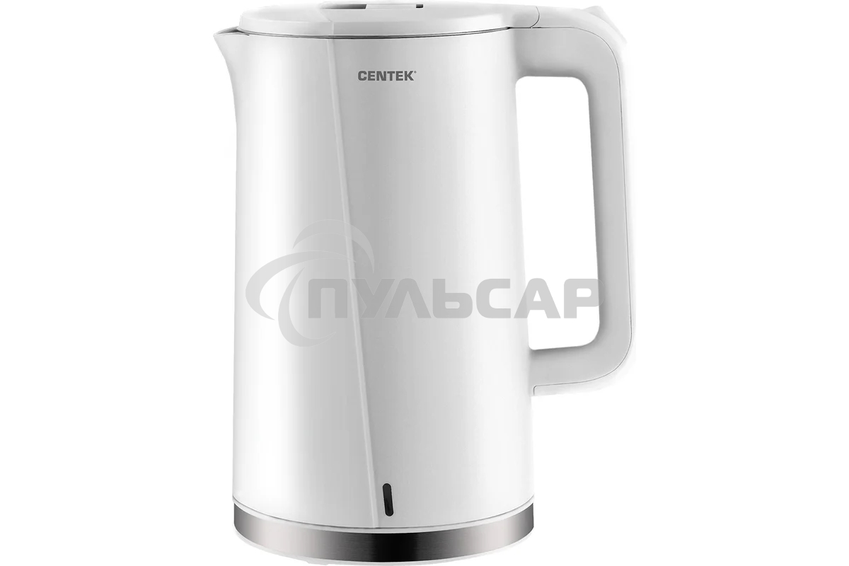 Чайник электрический Centek CT-0005 2200 Вт, 1.7 л, белый