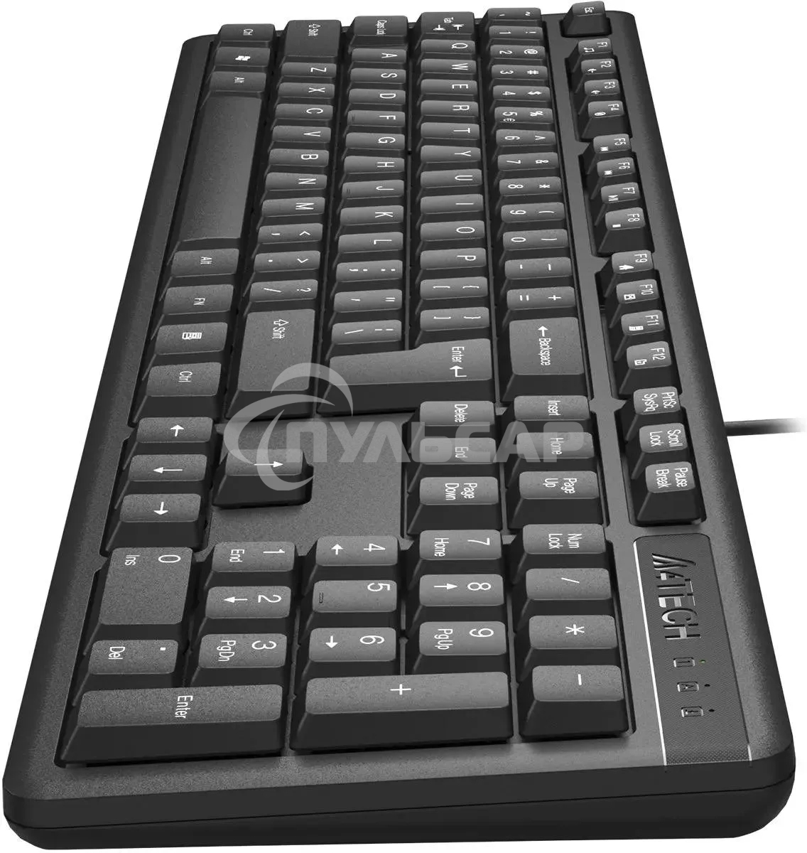 Клавиатура проводная A4Tech KKS-3, USB, черный