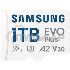 Флеш карта Samsung EVO Plus MicroSDXC MB-MC1T0SA/KR 1Tb A2 U3 V30 +SD Adapter