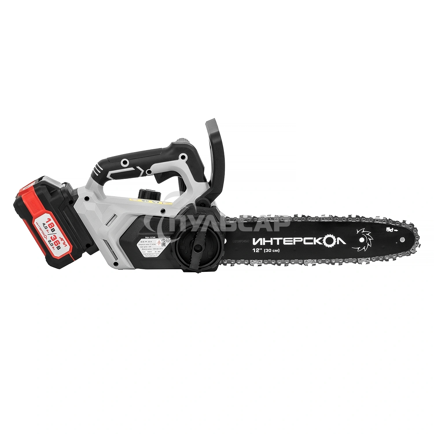 Цепная пила PCA-12/36V 824.2.2.70 INTERSKOL