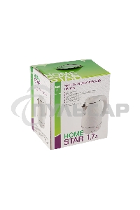 Чайник электрический HOMESTAR HS-1007 1,7 л, 1500 Вт, белый
