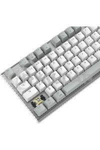 Клавиатура проводная A4Tech Fstyler FS100 Neon, USB, серый/белый