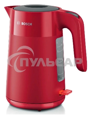 Чайник электрический Bosch TWK 2M164, 1.7л, красный