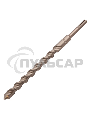 Бур по бетону Denzel двойная спираль, Cobalt W-tip, 18x260 мм, SDS PLUS