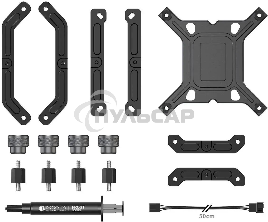 Система водяного охлаждения ID-Cooling DX240 MAX ARGB черный 120мм алюминий+медь 2150rpm 32.5db 4-pin 300W