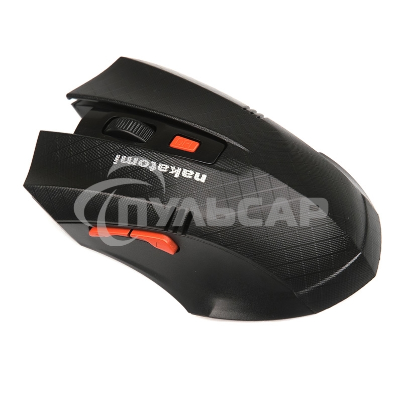 Мышь беспроводная Nakatomi MRON-04U черный, 1600 dpi, радиоканал, USB, кнопки - 6