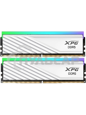 Оперативная память XPG Lancer Blade RGb, DDR5, 32Gb (2x16 Gb), 6000 MHz, CL36, радиатор, RGb, белый