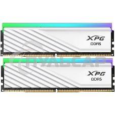 Оперативная память XPG Lancer Blade RGb, DDR5, 32Gb (2x16 Gb), 6000 MHz, CL36, радиатор, RGb, белый Оперативная память XPG Lancer Blade RGb, DDR5, 32Gb (2x16 Gb), 6000 MHz, CL36, радиатор, RGb, белый