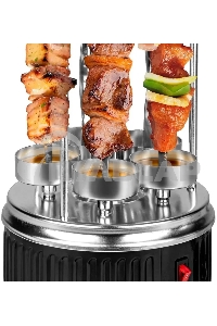 Электрошашлычница Kitfort KT-1405 1000Вт серебристый