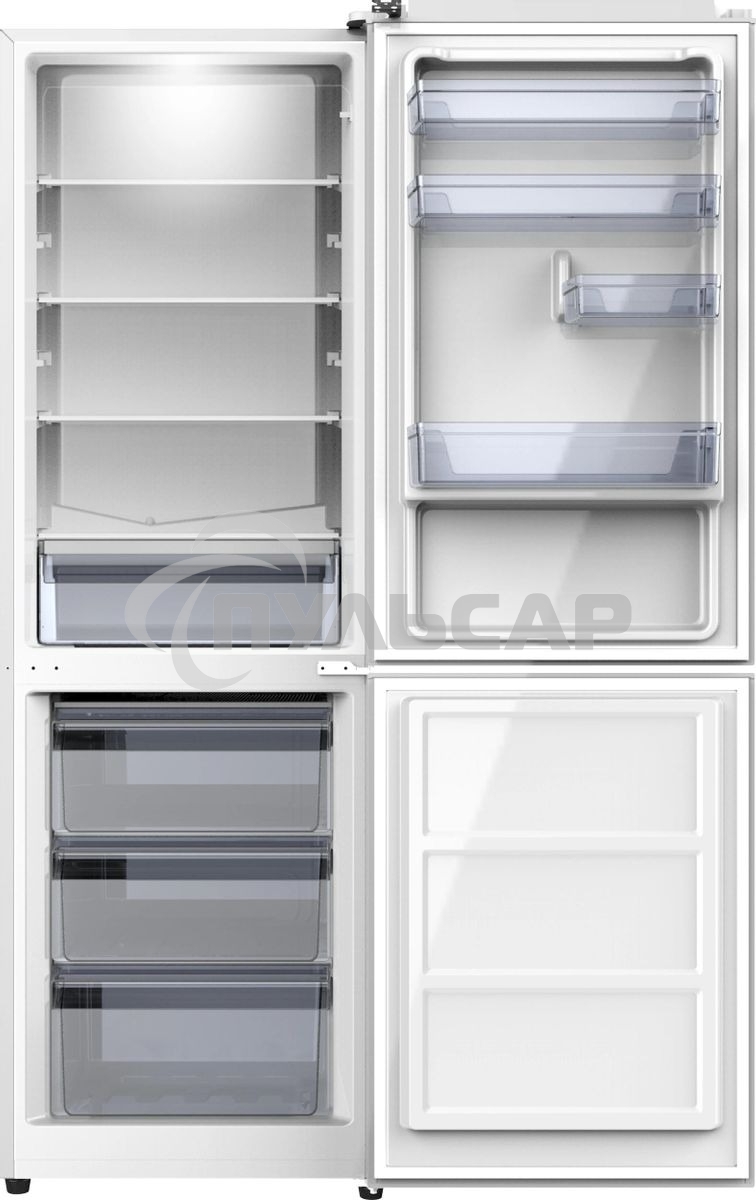 Холодильник Hyundai CC30031 белый двухкамерный 194/102л морозилка снизу ручное размораживание