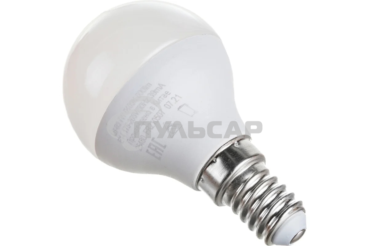 Лампа светодиодная Feron LB-95 7W 230V E14 6400K G45