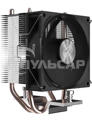 Кулер для процессора PCCooler R200 S115X/1200/1700/AM4/AM5 (TDP 110W, 90мм Non LED Fan, 2 тепловые трубки 6мм, 2200RPM, 28,3dBa)