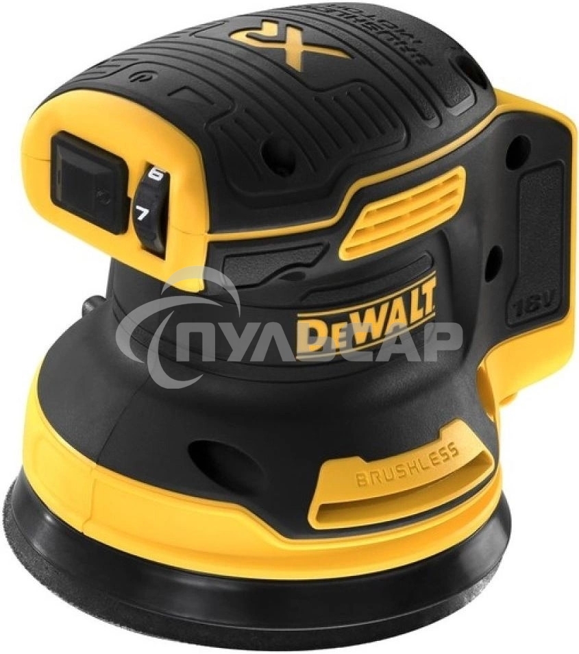Эксцентриковая шлифмашина DeWalt DCW210NT-XJ D125мм аккум. жестк.кейс