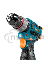 Дрель-шуруповерт Bort BAB-16U, Аккумуляторная, 16.8В, 2 АКБ, Кейс