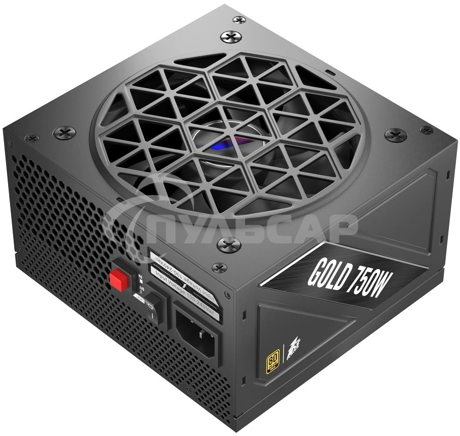 Блок питания 1STPLAYER NGDP Gold 750W, 750Вт, 80 PLUS Gold, 120мм, модульный, черный