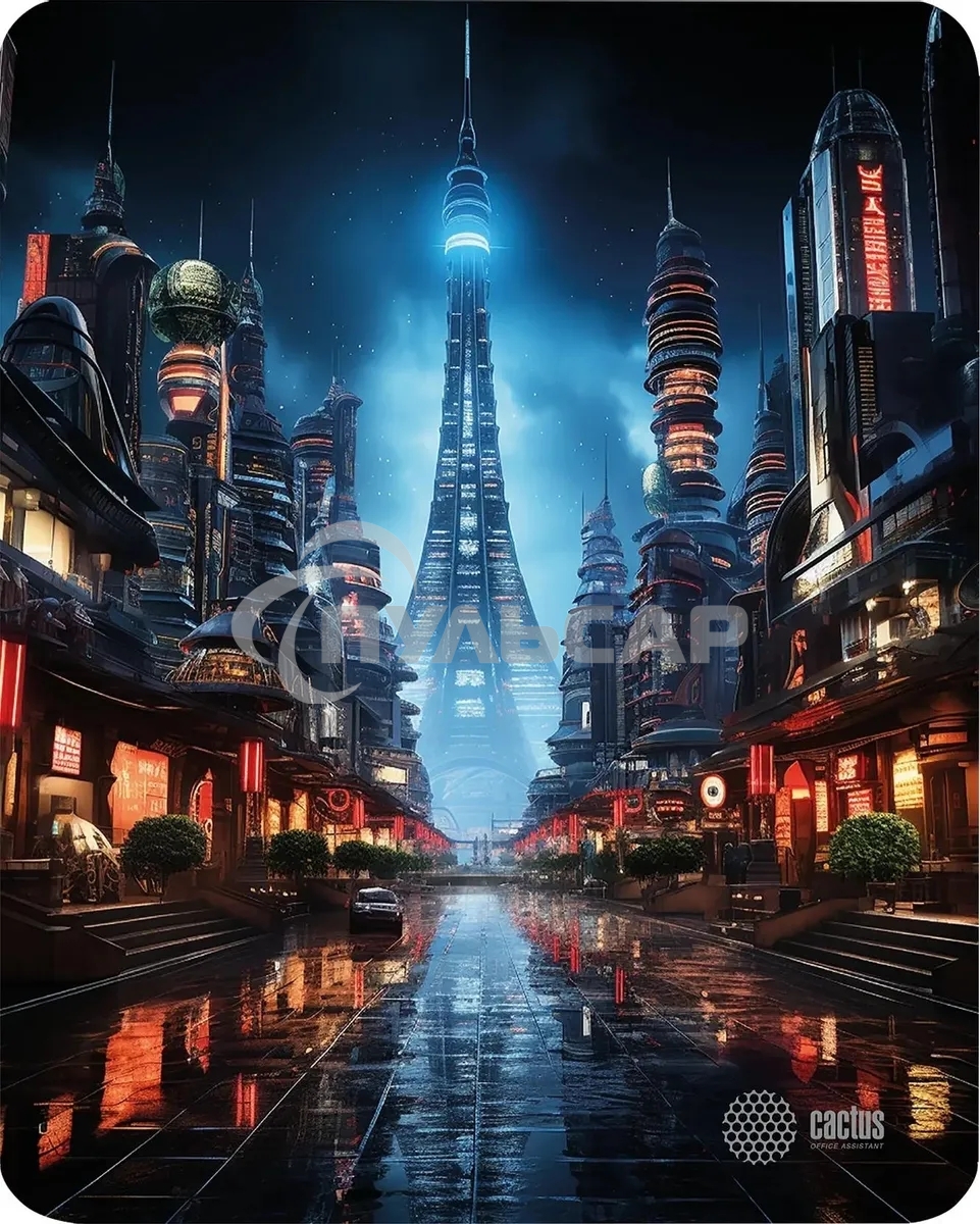 Коврик для мыши Cactus City 300x250x3мм (CS-MPC-D05M)