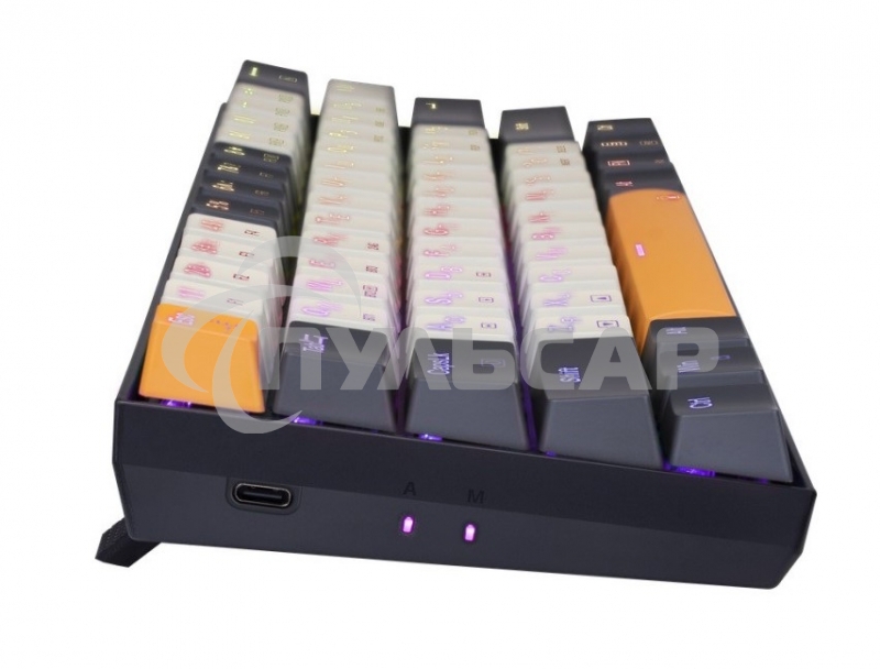 Клавиатура беспроводная Redragon Caraxes Pro, USB, Bluetooth/Радиоканал, черный