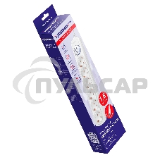 Сетевой фильтр Ippon BK-6-UPS-1.8-10-W 1.8м (6 розеток) белый (коробка)