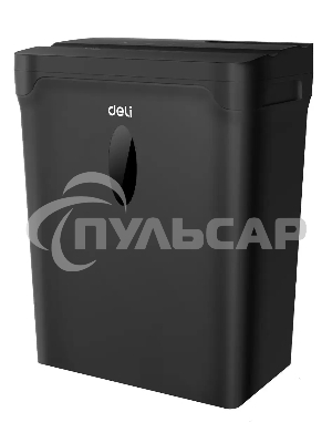 Шредер Deli ET015 черный (секр.P-4) фрагменты 5лист. 10лтр. пл.карты
