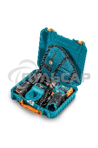 Дрель-шуруповерт Bort BAB-16U, Аккумуляторная, 16.8В, 2 АКБ, Кейс