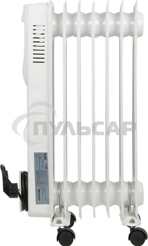 Обогреватель масляный Ballu Comfort BOH/CM-07WDN (7 секций) белый, 1500 Вт, 20 м2, термостат