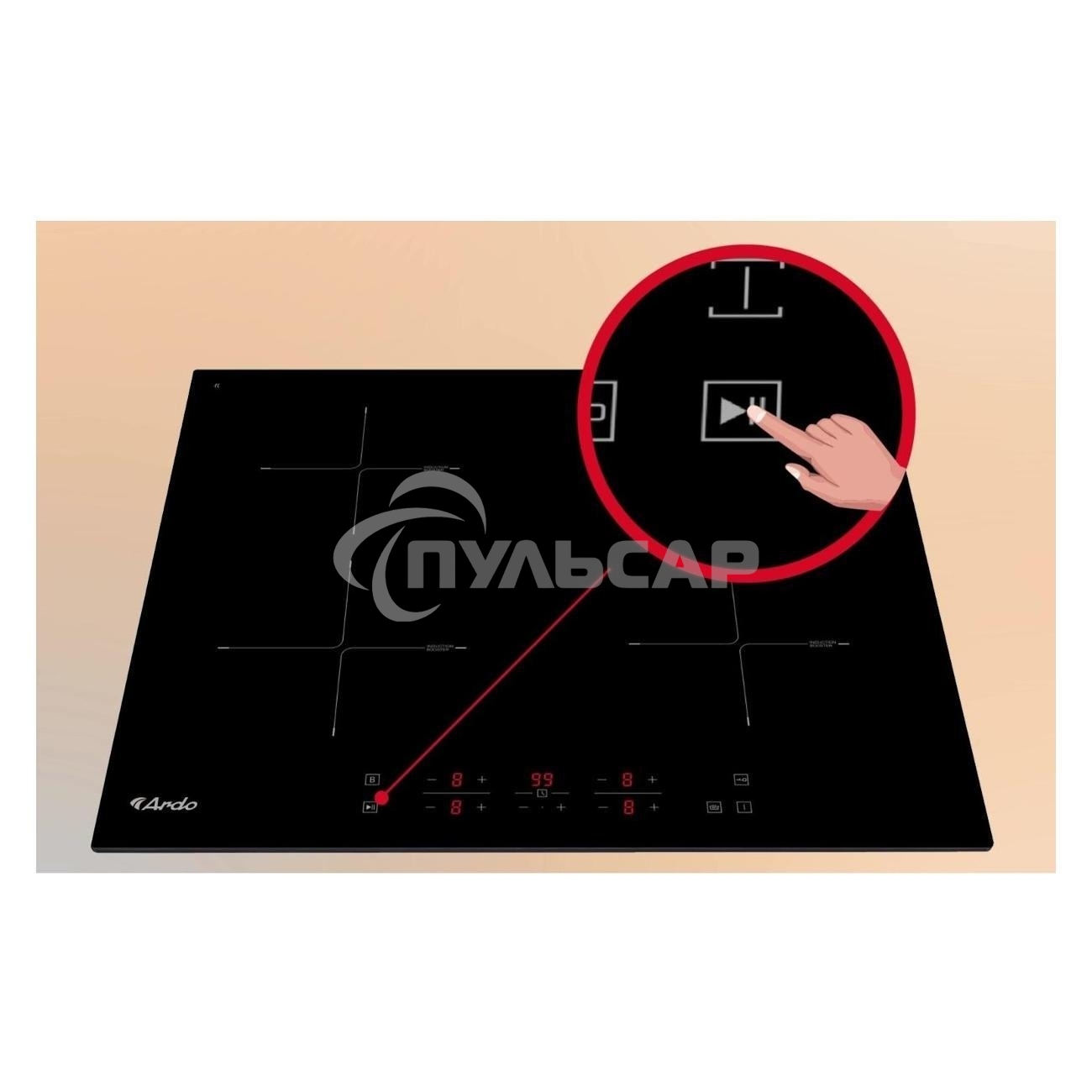 Индукционная варочная панель ARDO IM64BT2