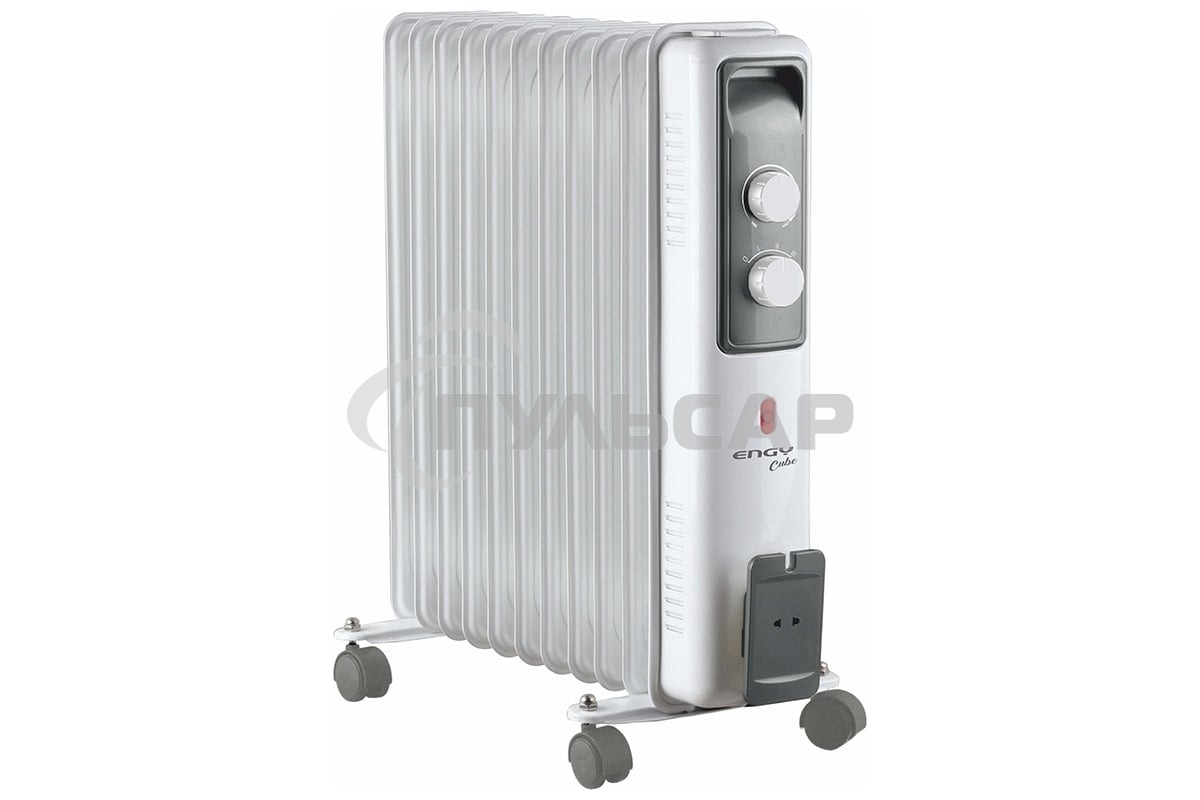 Обогреватель масляный ENGY EN-2611 Cube (11 секций) белый, 2500 Вт, 25 м2, термостат