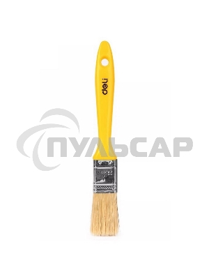 Кисть малярная с пластиковой ручкой Deli DL509111 25мм, натуральная щетина