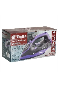 Утюг Delta DL-353 черный с фиолетовым